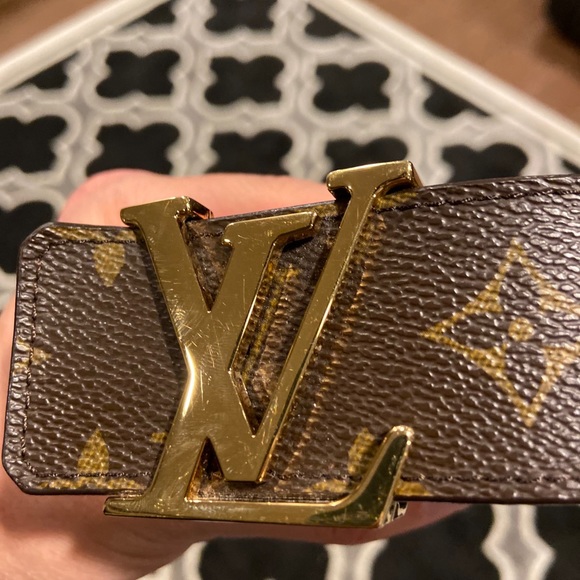 Men’s Louis Vuitton LV Initials Monogram Belt 36 - Picture 7 of 14